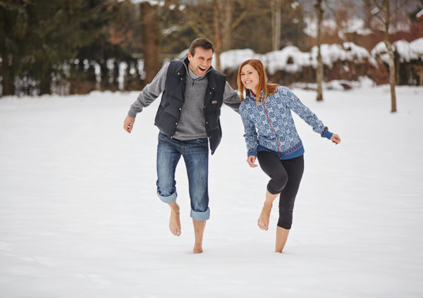 Schneetreten nach Kneipp